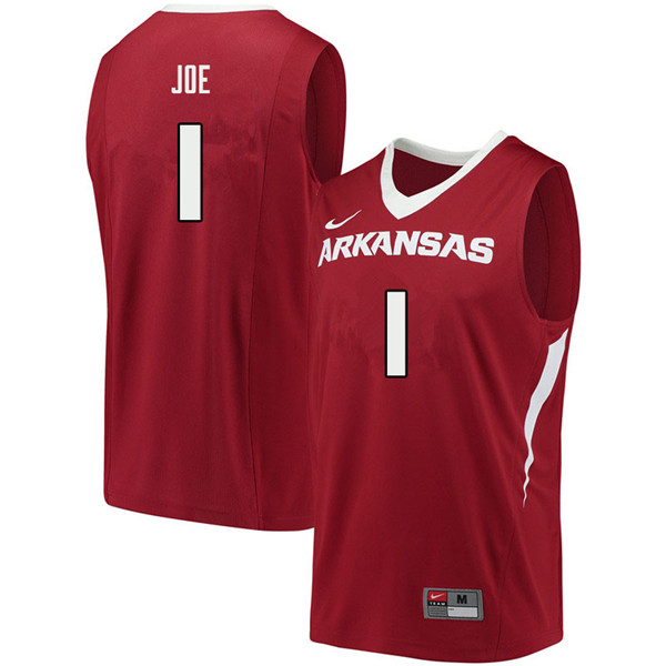 Men #1 Isaiah Joe Arkansas Razorbacks College Basketball Jerseys Sale-Cardinal - Click Image to Close